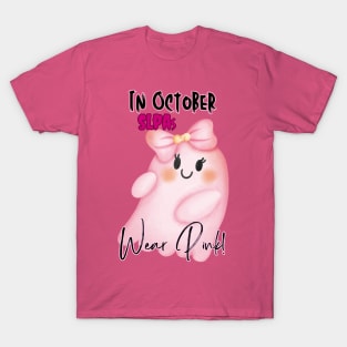 Speech language pathology assistants, SLPA, Halloween October breast cancer awareness. T-Shirt